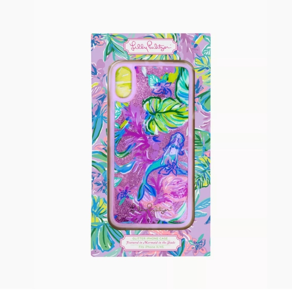 $18 Lilly Pulitzer Glitter iPhone X/XS Case - New